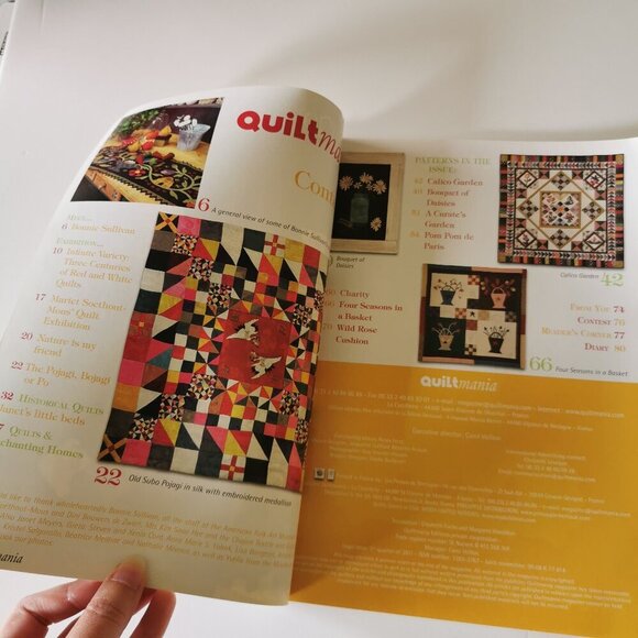 Quiltmania Magazine Quilt #83 Issue 2011 Crafts Quilting Patterns Patchwork - Picture 3 of 7